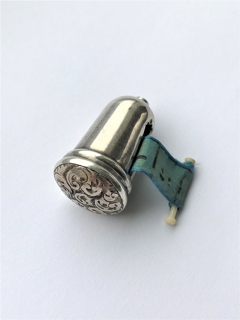 A rare Georgian silver tape measure View II