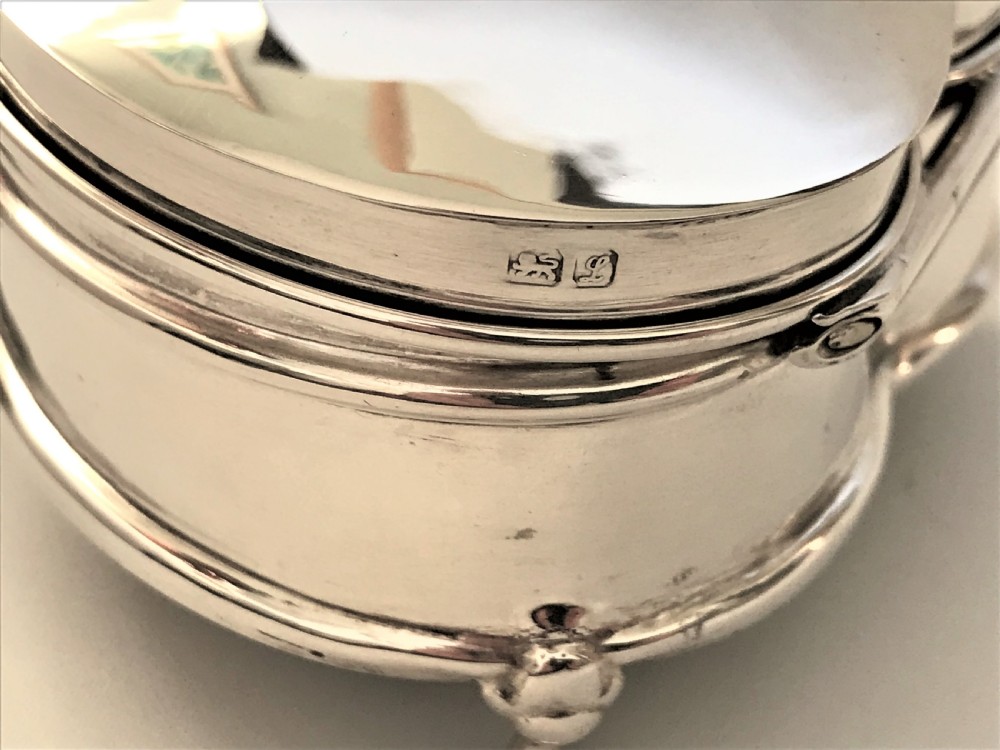 A Chester silver heart shaped trinket box View III