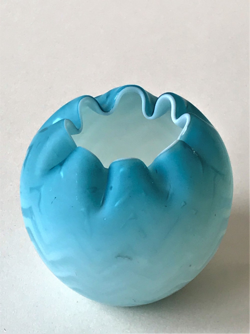 A gorgeous Victorian satin glass bowl View II