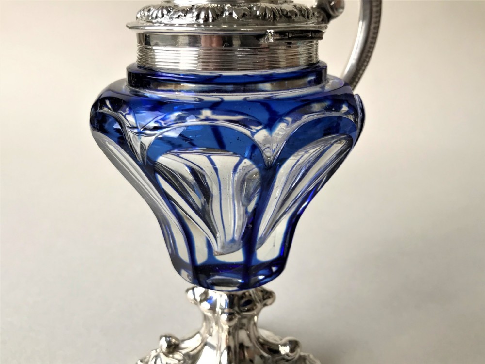 A fabulous Dutch silver and glass Drageoir View IV