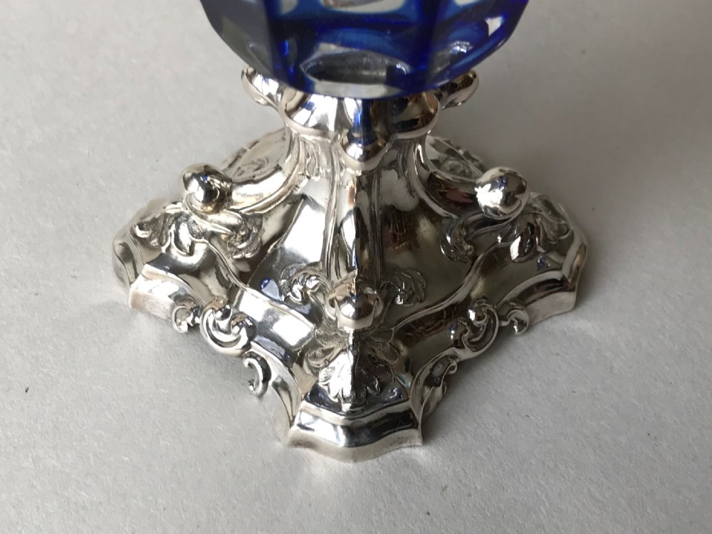 A fabulous Dutch silver and glass Drageoir View VIII