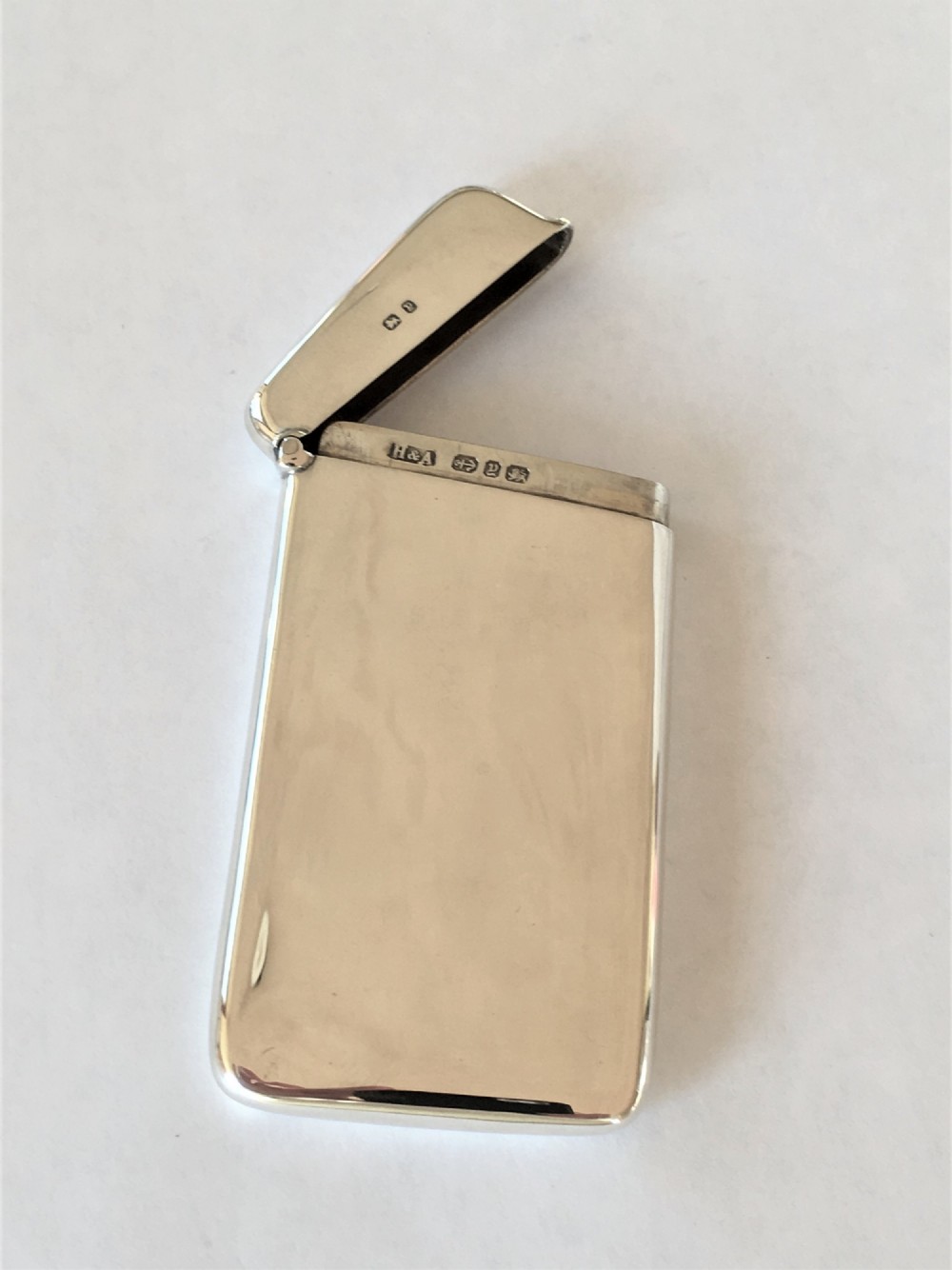 A handsome Victorian silver card case