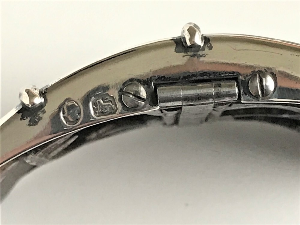 A handsome pair of 18th Century silver shoe buckles View III