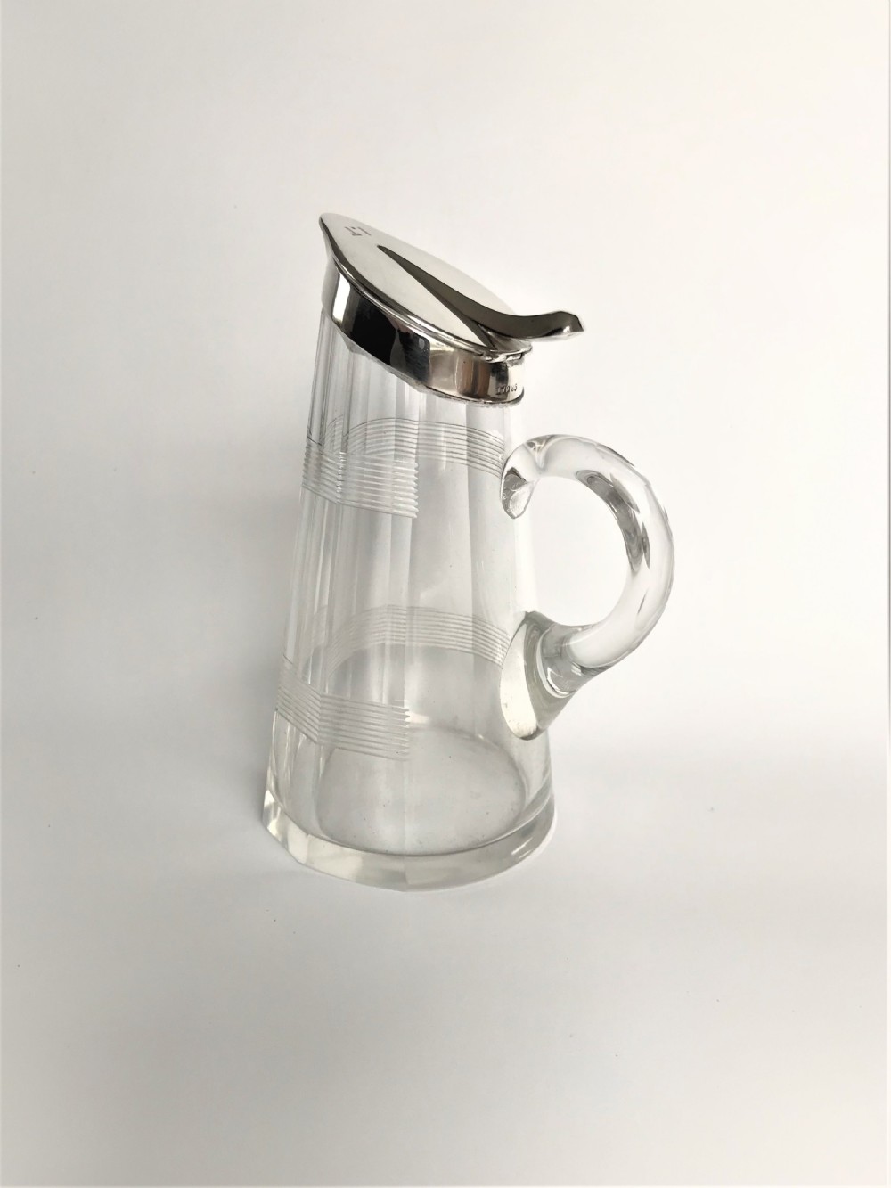A rare Edwardian silver mounted Whisky companion