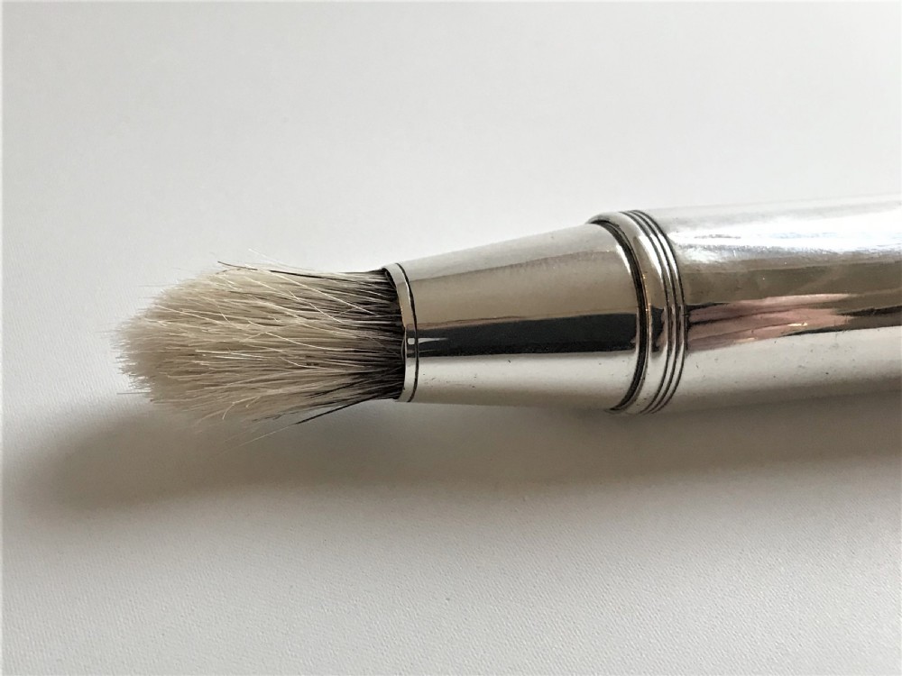 A handsome William IV silver travelling shaving brush View VI