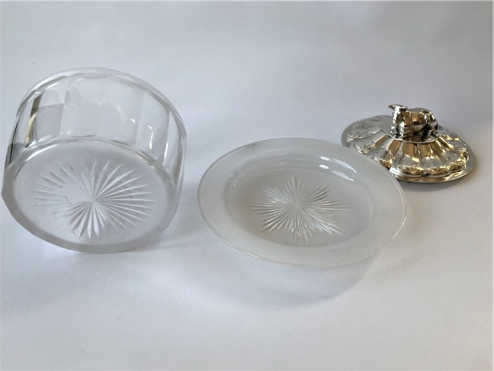 An outstanding William IV silver lidded butter dish View VIII
