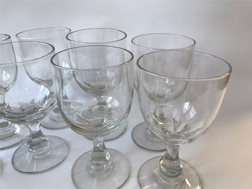 A set of 8 large Victorian wine rummers/goblets View IX