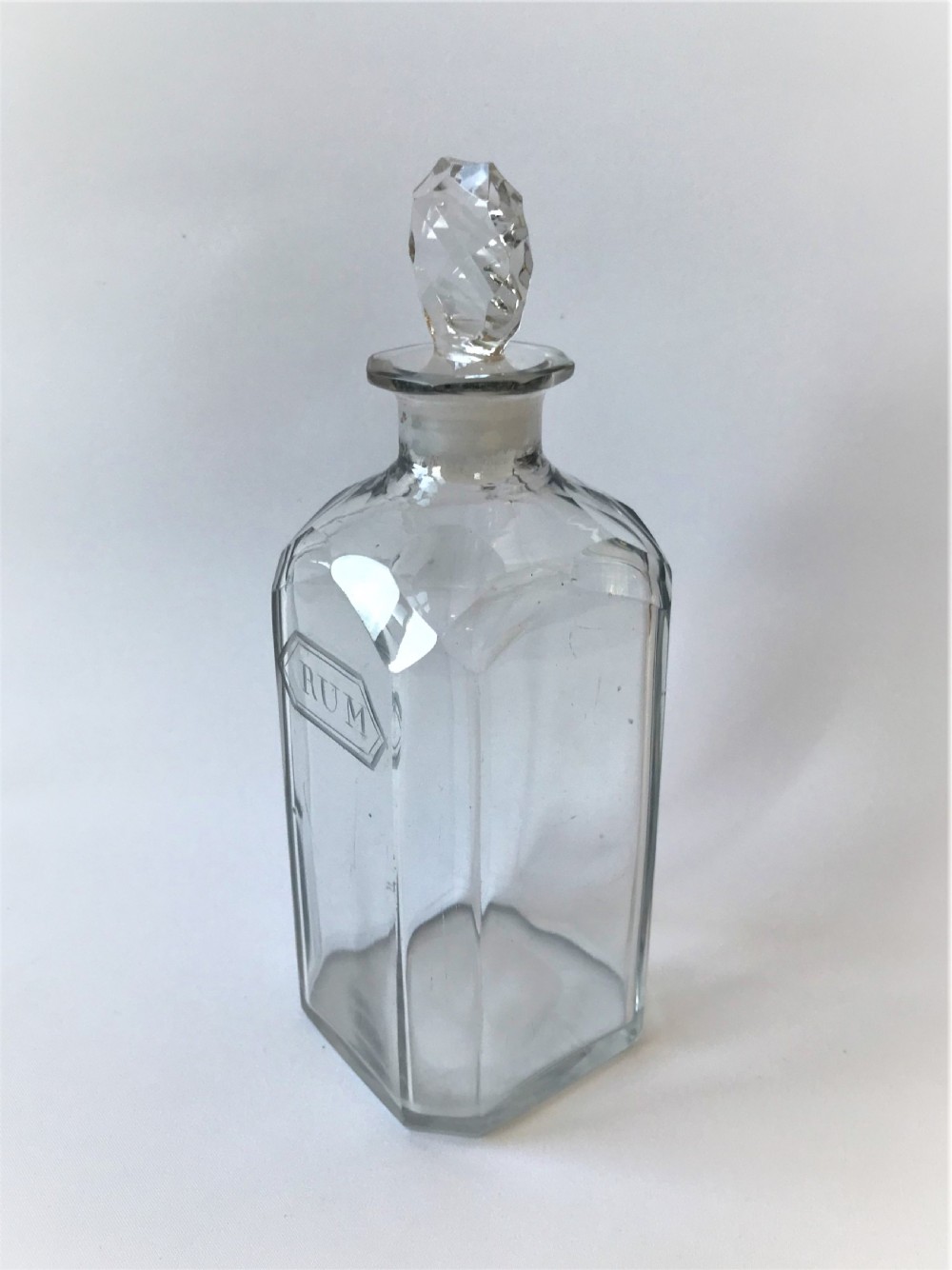 A superb Georgian etched Rum decanter View V