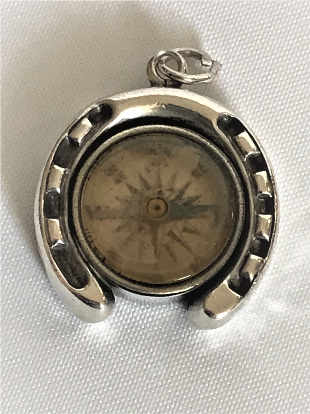 A novelty Victorian silver horseshoe compass View III
