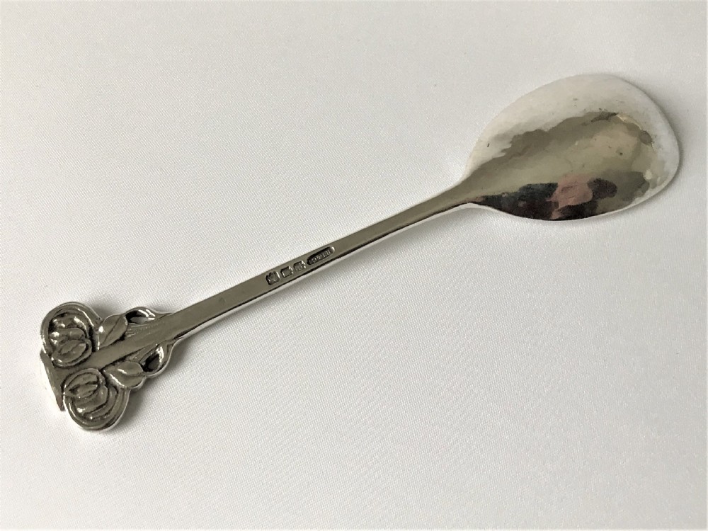 An exceptional Ramsden & Carr Arts & Crafts silver spoon View IV