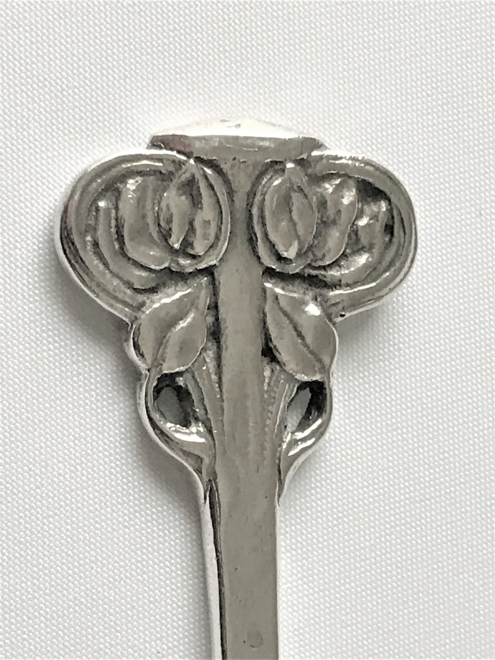 An exceptional Ramsden & Carr Arts & Crafts silver spoon View V