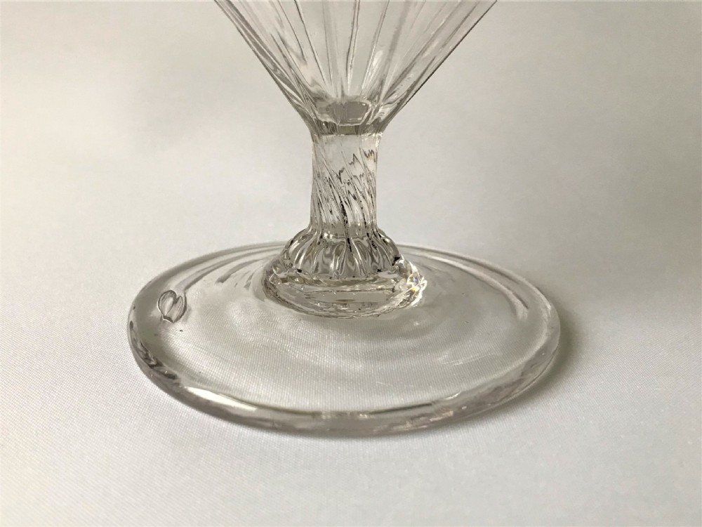 A late 18th Century wrythen glass rummer View III