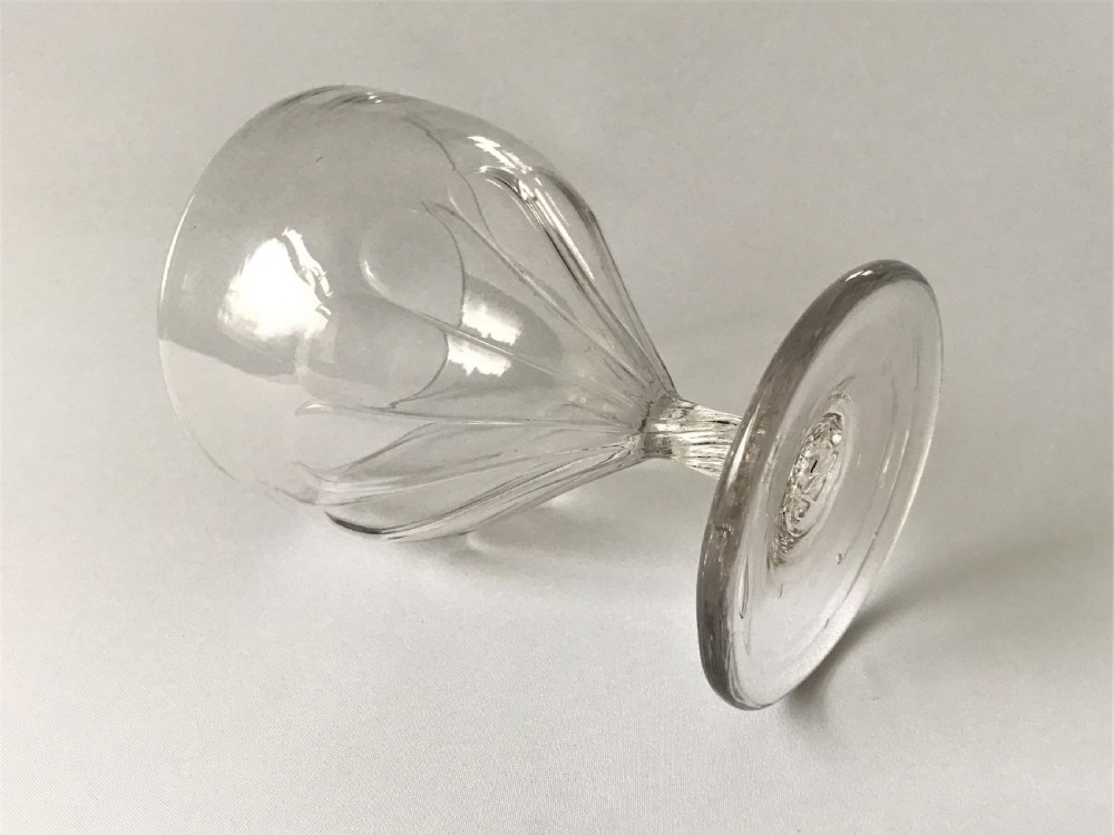 A late 18th Century wrythen glass rummer View IV
