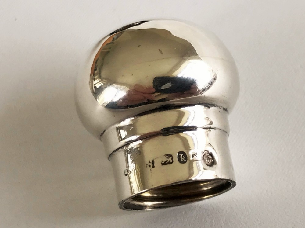An unusual Victorian silver mounted amber scent flask View VII