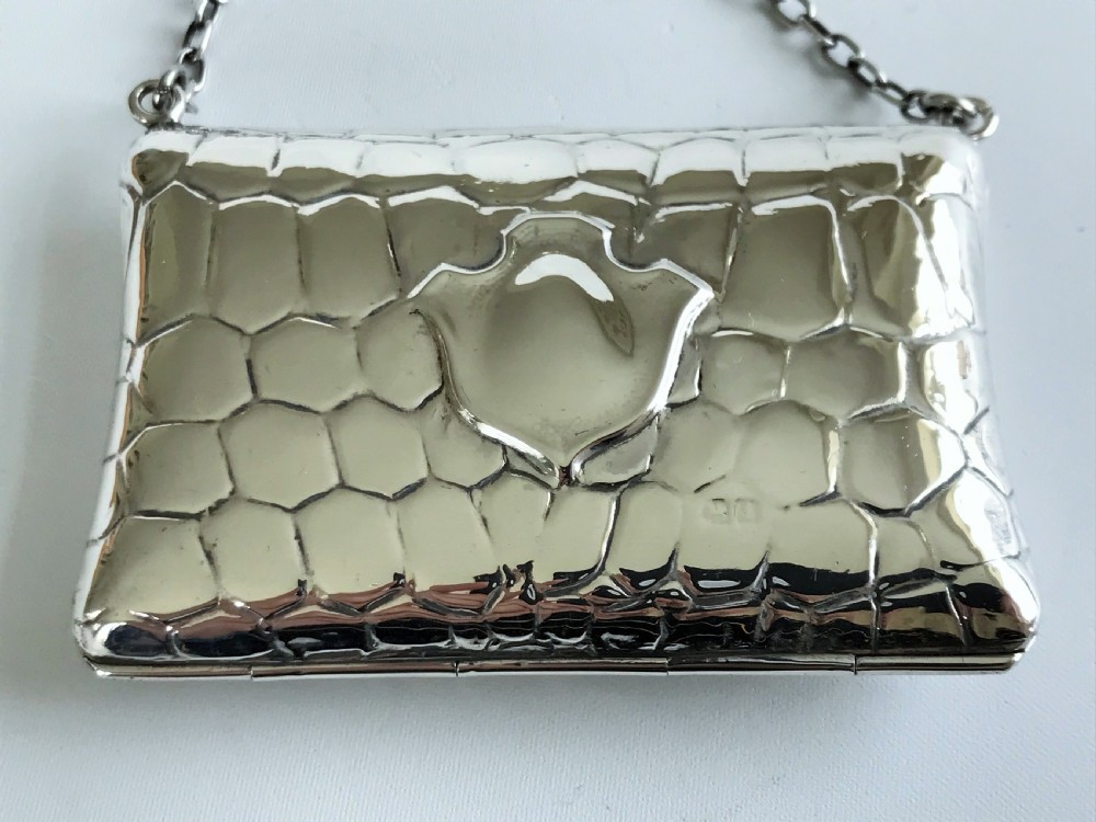 A superb Edwardian Chester silver cocktail purse  View II