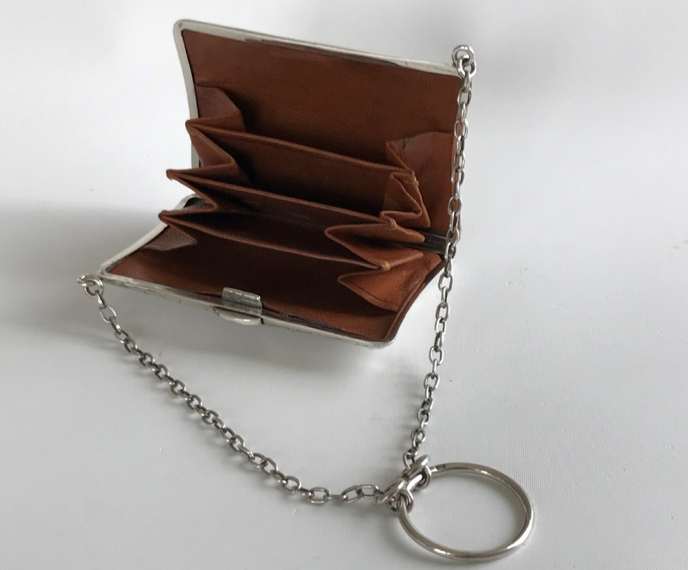 A superb Edwardian Chester silver cocktail purse  View VI