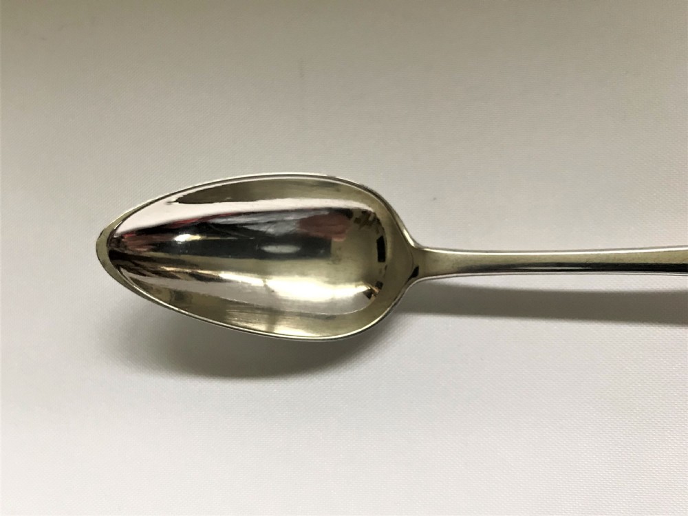A rare 18th Century Cork Assayed silver teaspoon View II
