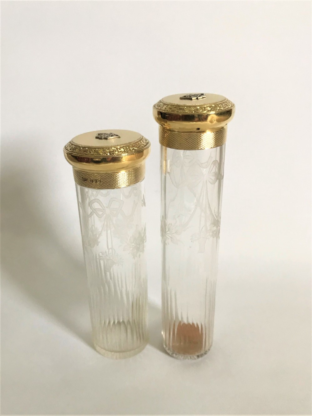 A fabulous pair of silver gilt dressing table jars View VIII