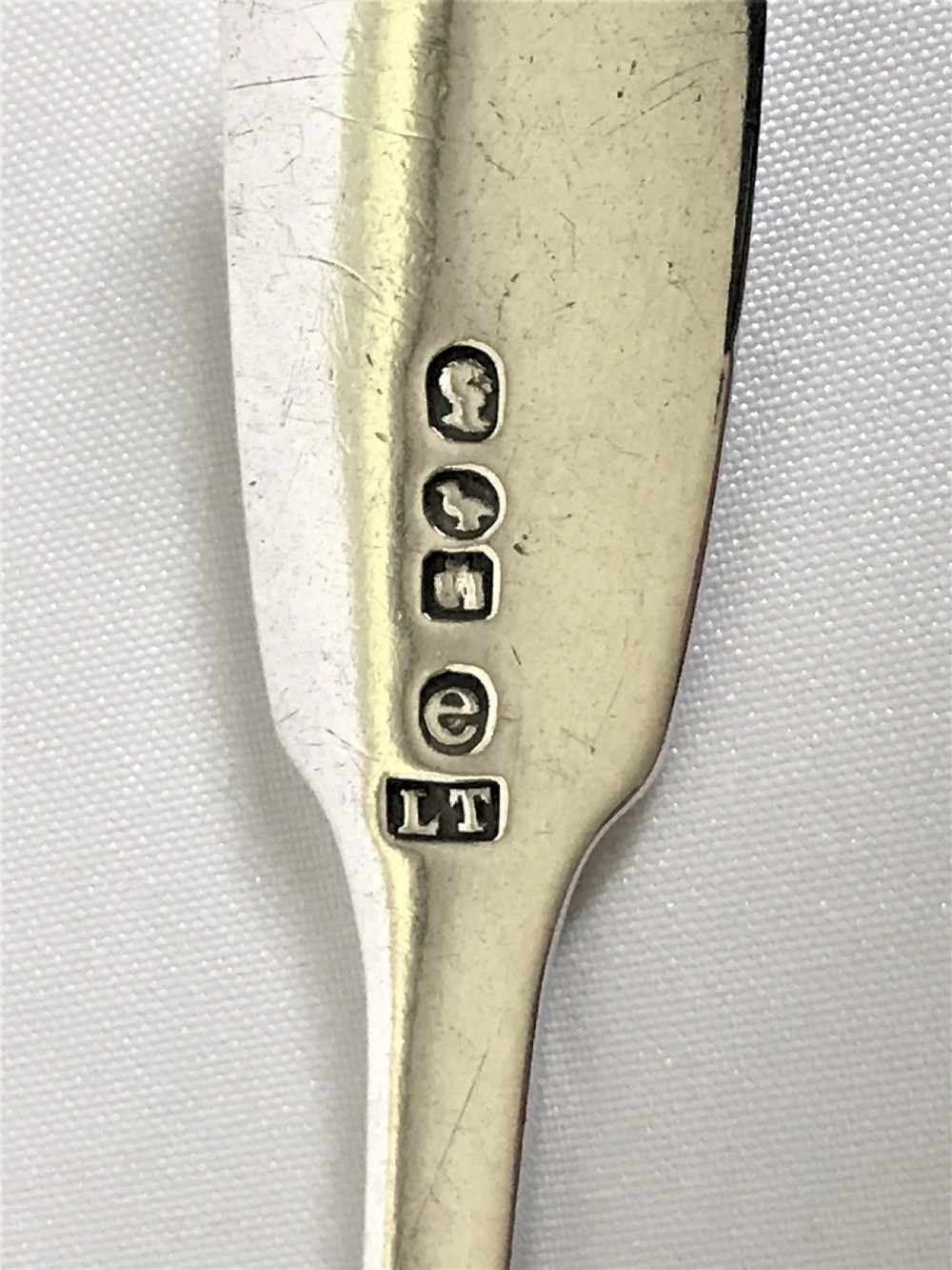 A rare Lawrence Twentyman Cape silver dessert spoon View III