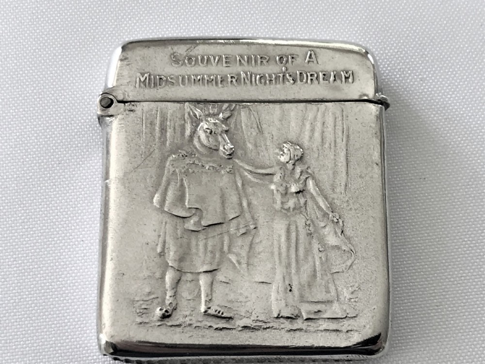 An exceptional Adelphi Theatre silver vesta