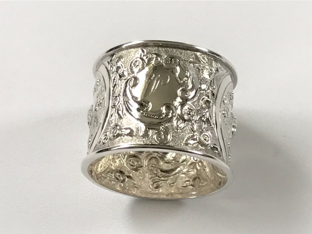 An Outstanding Quality Victorian Silver Napkin Ring