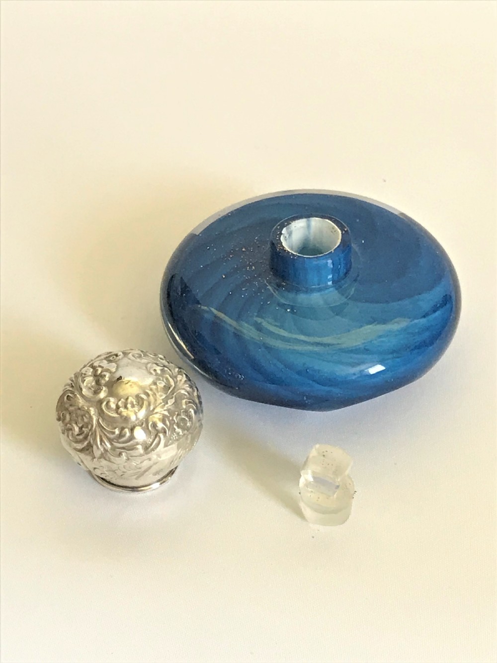 A lovely Victorian silver mounted scent bottle View III