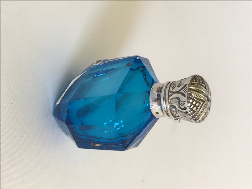 A gorgeous Victorian silver mounted scent bottle View V