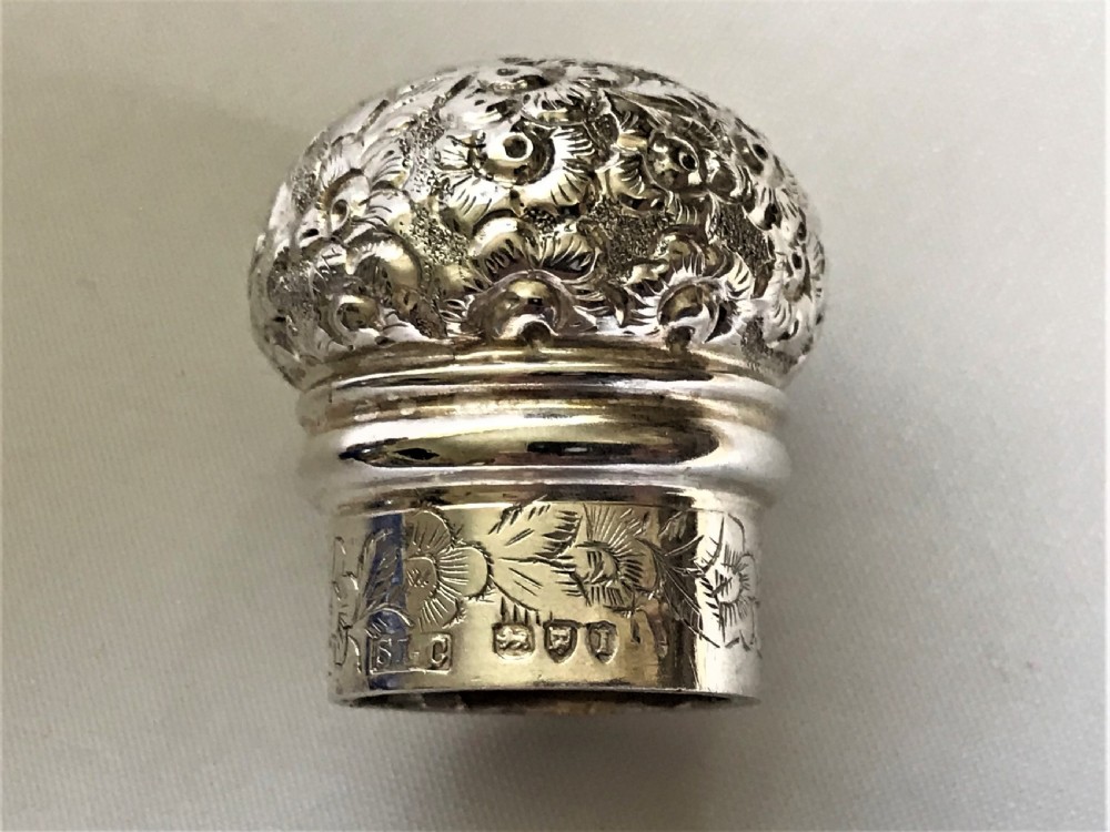 A delightful Victorian silver mounted scent bottle View VI
