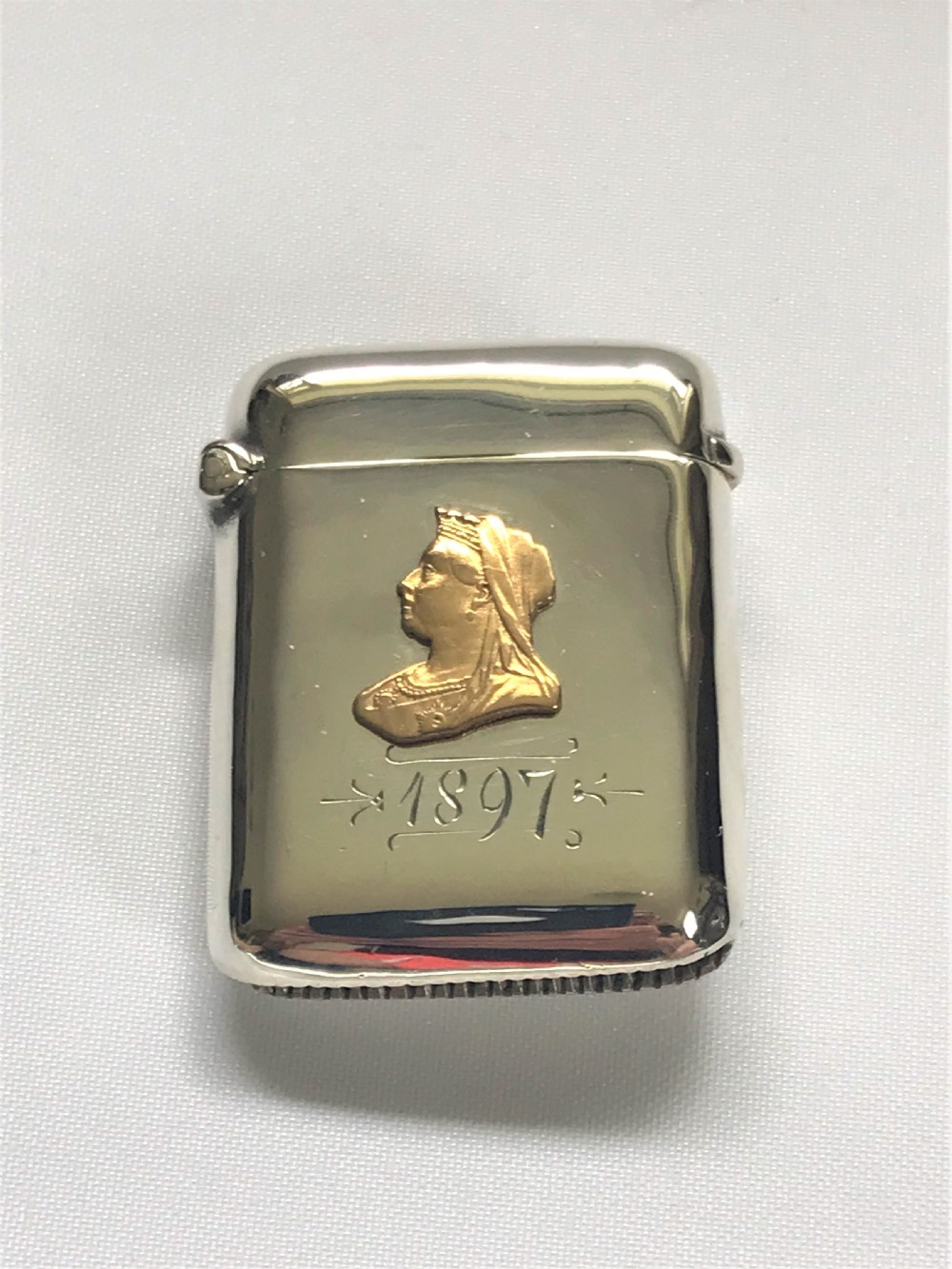 An exceptional Victorian commemorative silver vesta