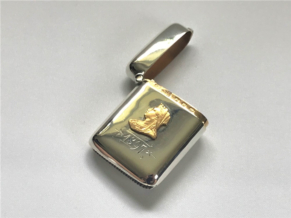 An exceptional Victorian commemorative silver vesta View III
