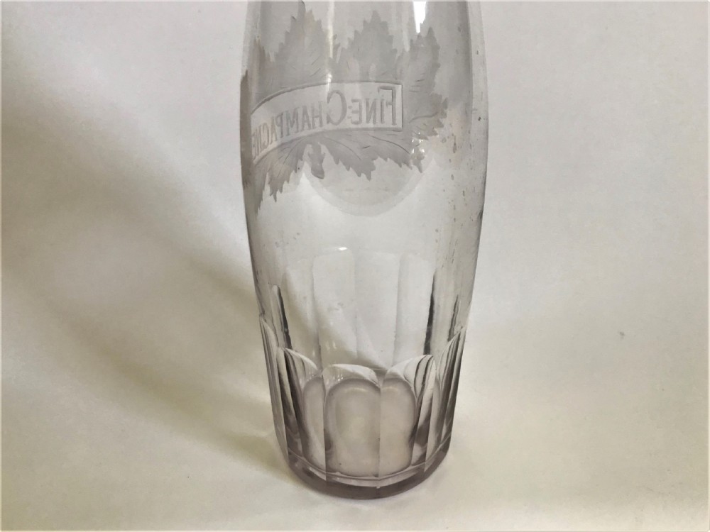 A superb Sterling silver mounted champagne decanter View VI