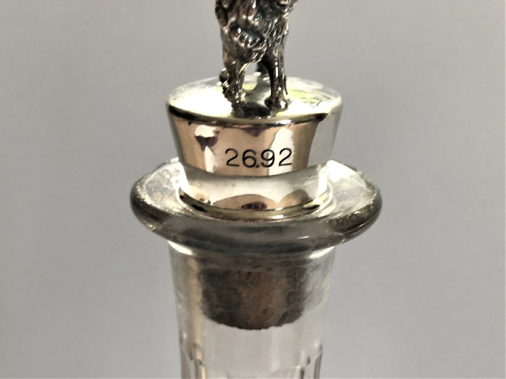 A superb Sterling silver mounted champagne decanter View VIII