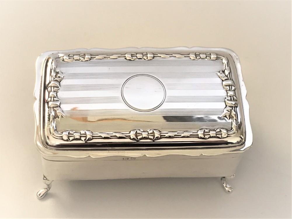 A Wonderful Silver George V Trinket Box View II
