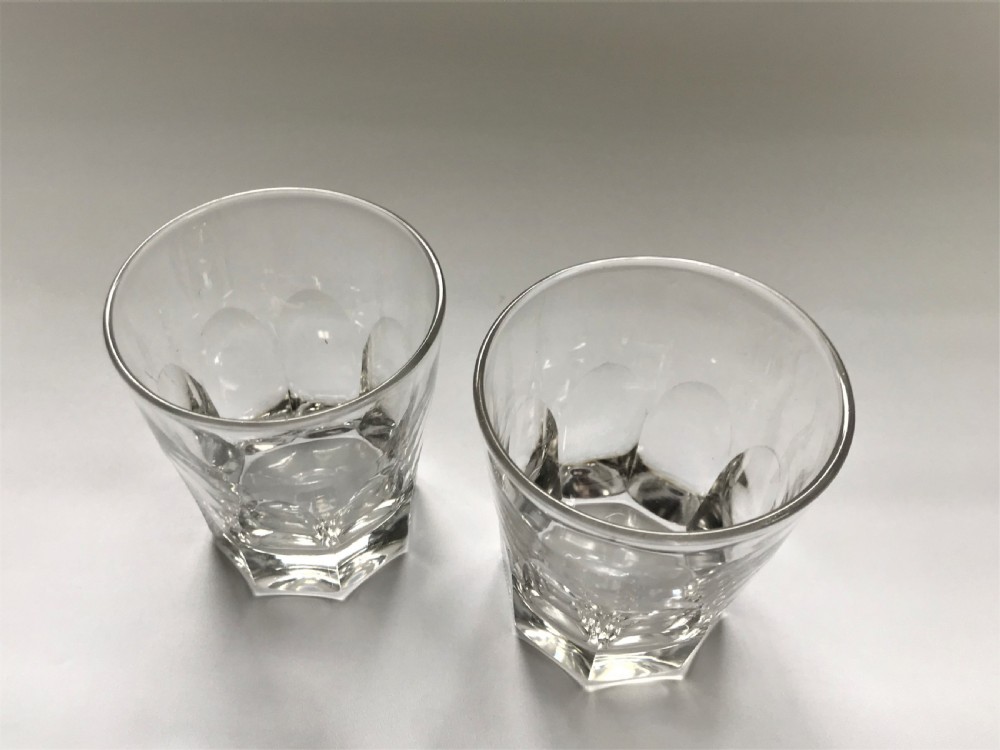 A handsome pair of Victorian cut glass Whisky tumblers View III