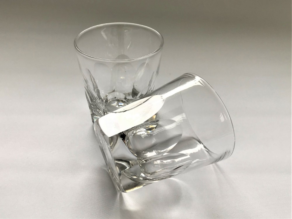 A handsome pair of Victorian cut glass Whisky tumblers View IV