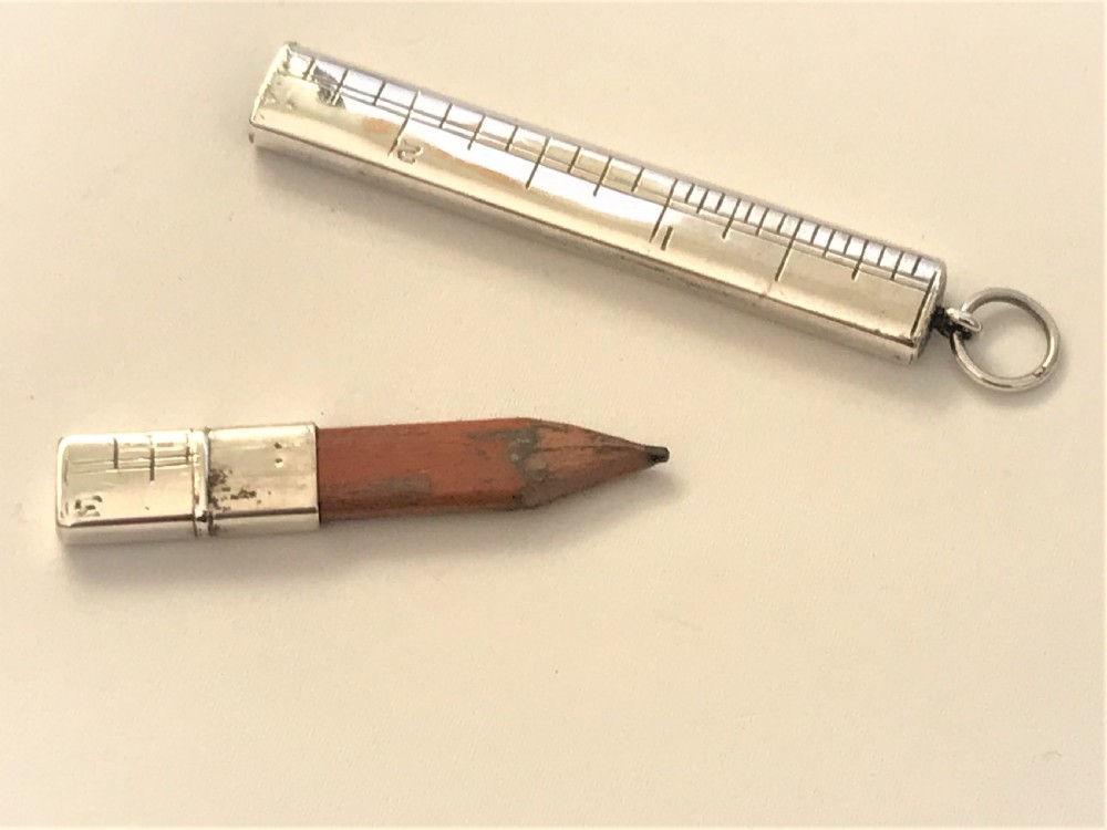 A Rare Silver Measure/pencil Combo
