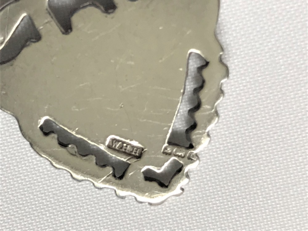 A quality double silver Albert watch chain & fob View V