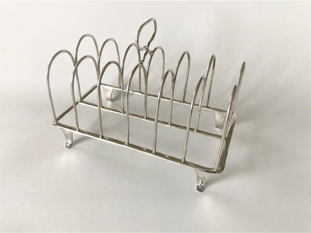 A Stunning Georgian Silver Wire-work Toast Rack