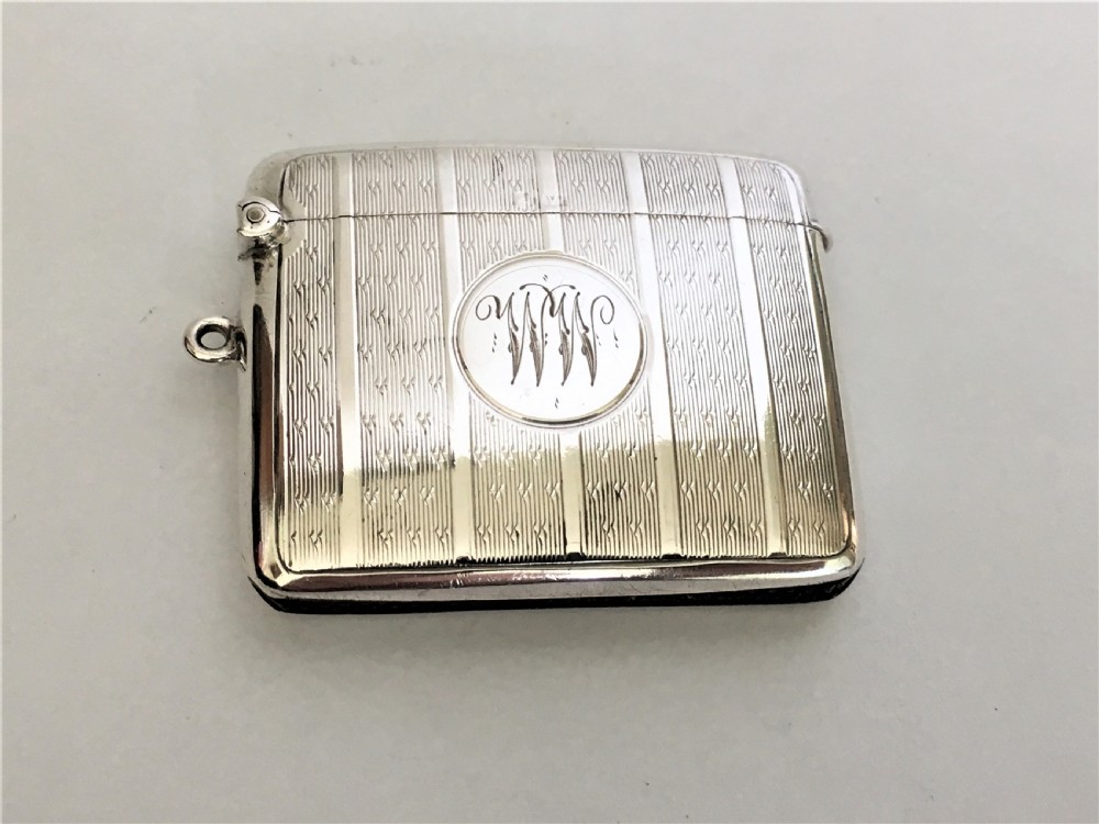 A stylish George V silver vesta