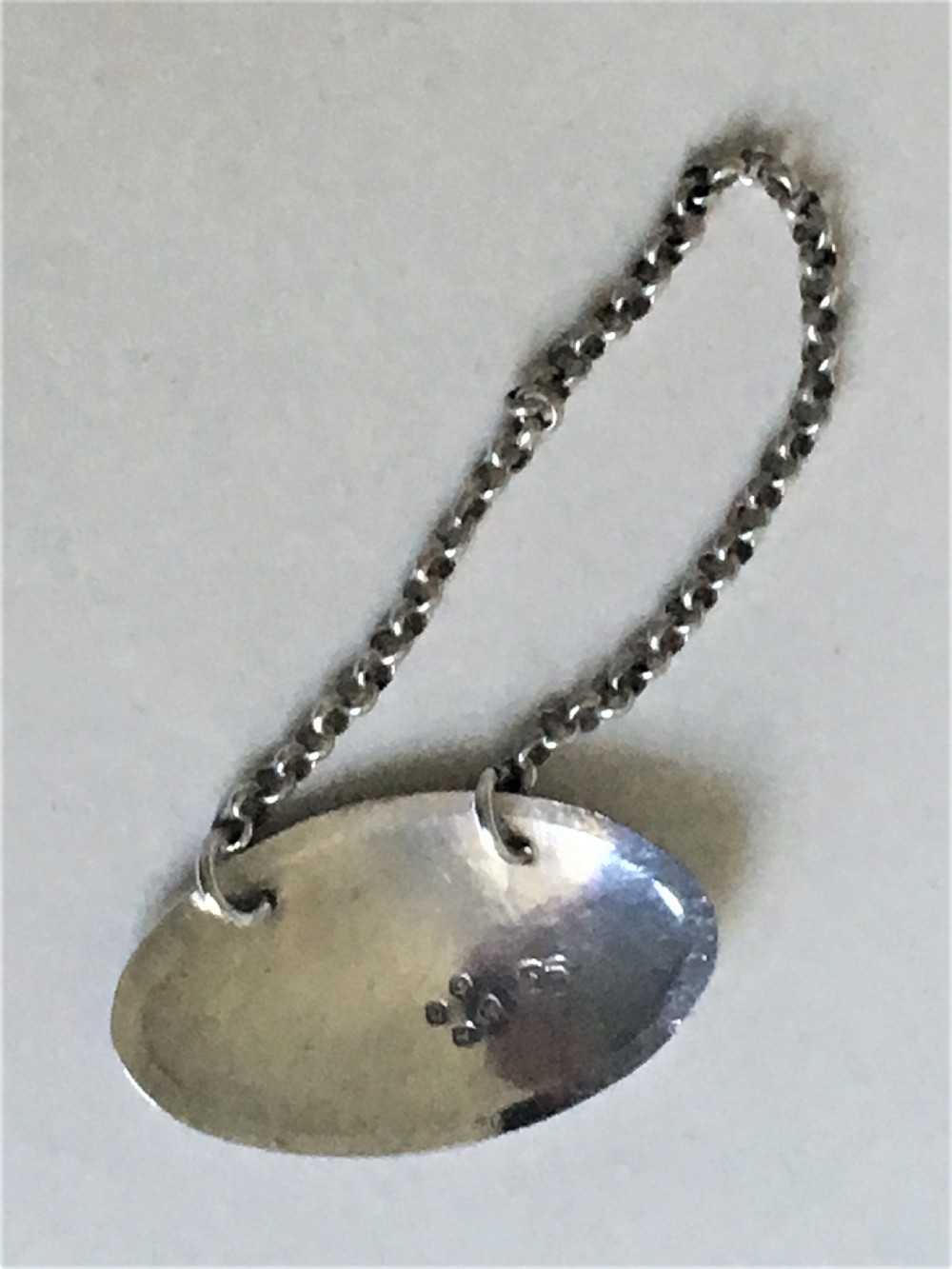 A handsome Victorian silver Claret label View III