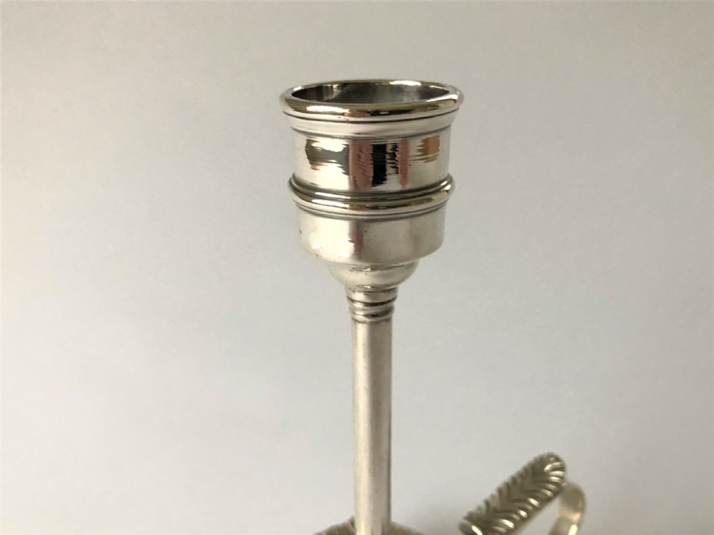 A Lovely Victorian Pierced Silver Chamber Stick View IV