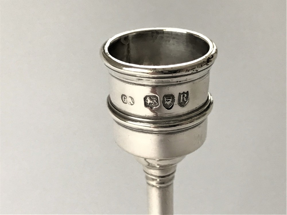 A Lovely Victorian Pierced Silver Chamber Stick View VI
