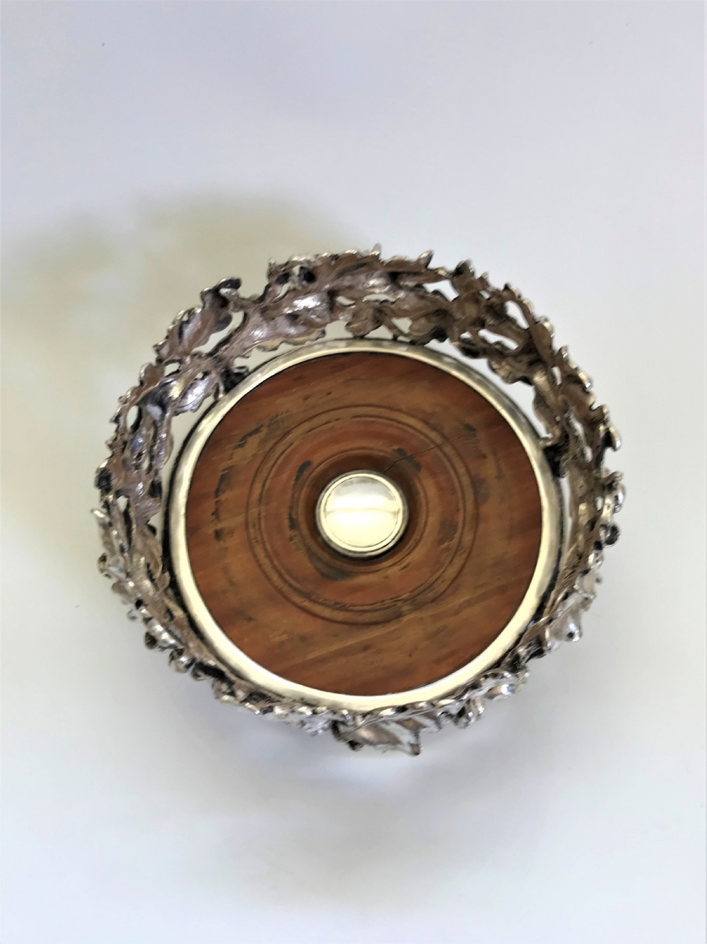 An early Victorian Elkington Plate decanter coaster View III