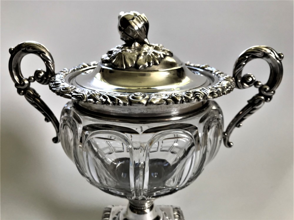 A magnificent early French silver & glass bonboniere View VI