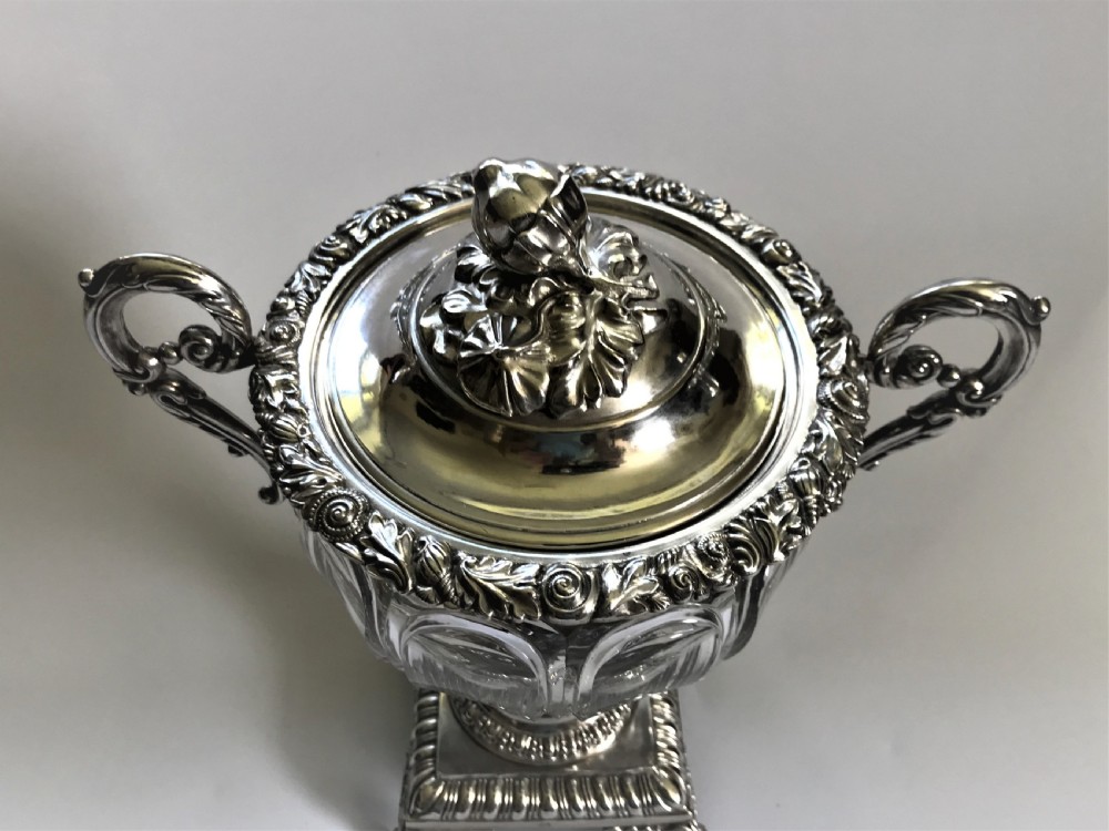 A magnificent early French silver & glass bonboniere View VIII