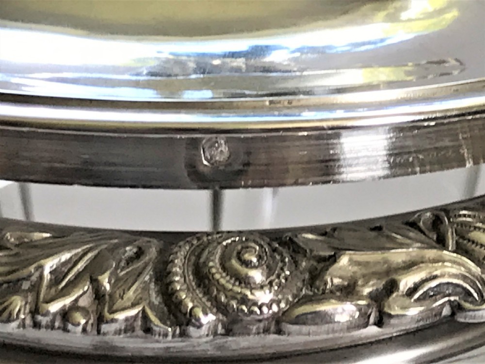 A magnificent early French silver & glass bonboniere View X