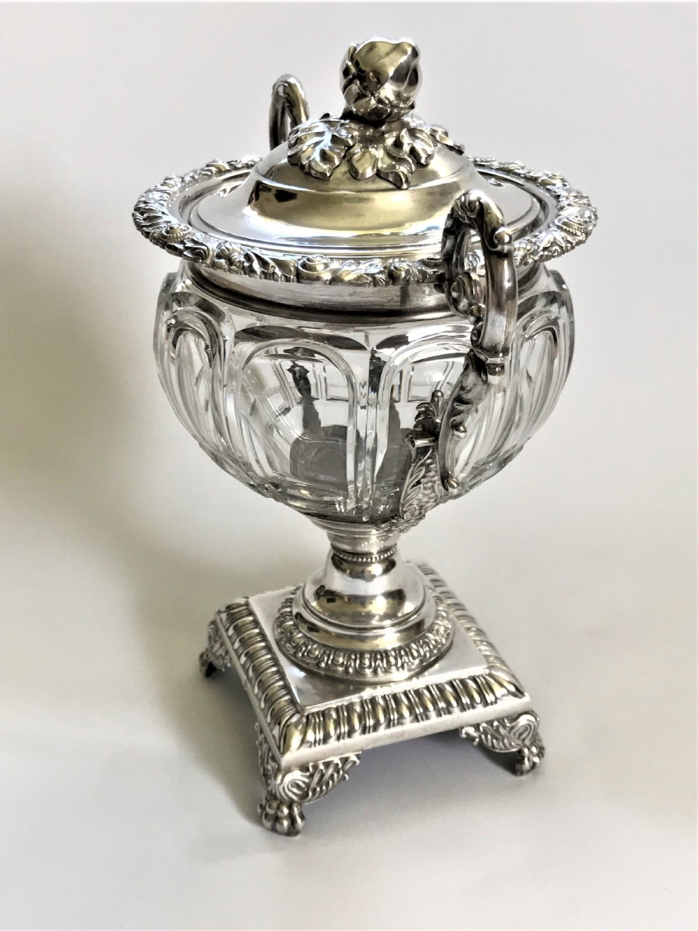 A magnificent early French silver & glass bonboniere View XI
