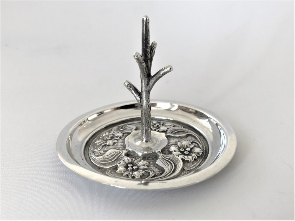 A Charming Edwardian Silver Ring Tree/trinket Dish View II