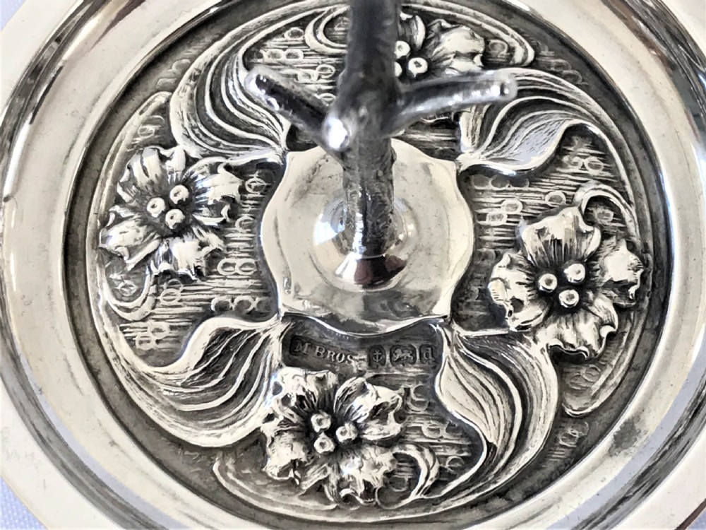 A Charming Edwardian Silver Ring Tree/trinket Dish View V