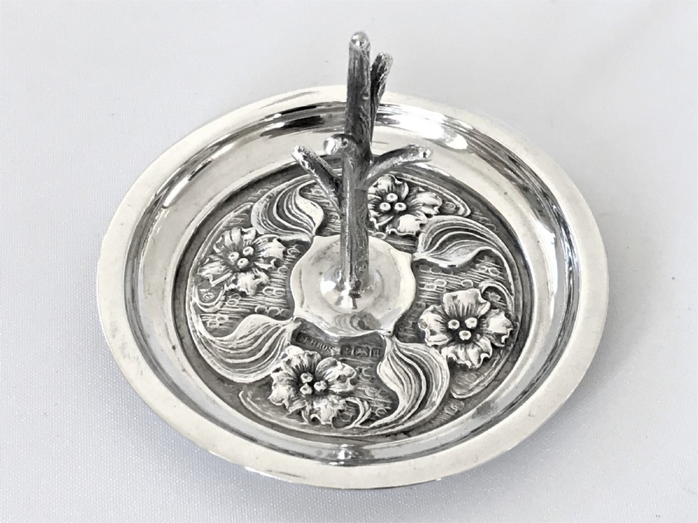 A Charming Edwardian Silver Ring Tree/trinket Dish View VI
